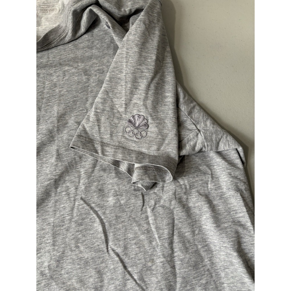 Nike T Shirt Grey Womens Large NBC Olympics Logo - Picture 3 of 6